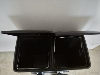 Nerezový nášlapný odpadkový koš na tříděný odpad TORO 60l - 6