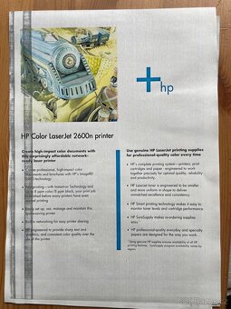 Tiskárna hp colour laser jet 2600n - 6
