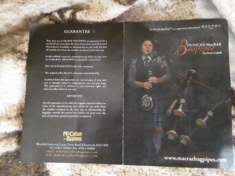 Zánovní velké skotské dudy - 6