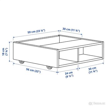 Prodám 2x FREDVANG IKEA – úložný prostor/noční stolek - 6