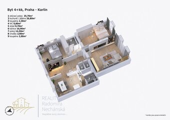 Prodej bytu 3+1 96 m² Sokolovská, Praha - Karlín - 6