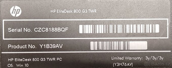 HP EliteDesk 800 G3,i7-6700,32GB,SSD,HDD, Nvidia,W11,LCD27" - 6
