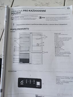 Prodám ledničku Whirlpool s mrazákem. - 6