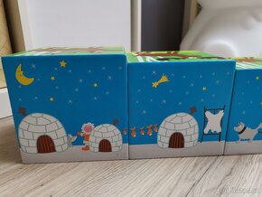 Skládací kostky pyramida - divoká zvířata a čísla, Scratch E - 6