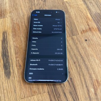 iPhone 15 Pro 256GB white titan, 100% baterie, záruka - 6