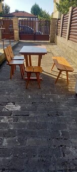 selská jídelna sestava, masiv borovice - 6