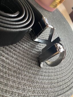 Pásek ck , černý, stříbrný - 6