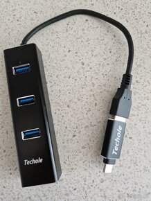 USB rozbočovač Techole 3.0 & RJ45 - 6