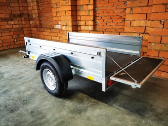 přívěsný vozík sklopný 2040 x 1210 x 400 mm1300kg - 6