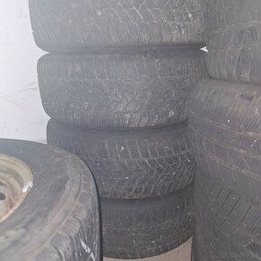 Prodám 4x plechová kola zimní pneu5x112 R16 ET45 - 6