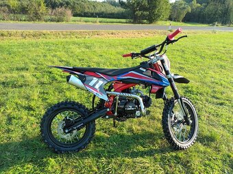 Pitbike Shark E-start 125ccm 17x14 červená - 6