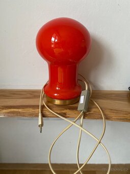Retro červená lampa - 6