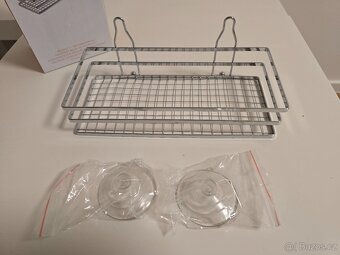 Koupelnová drátěná polička na přísavky - 6