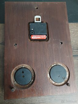 Nástěnné hodiny Weimar Quartz s barometrem-FUNKČNÍ - 6