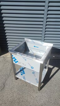 Dřez nerezový, gastro, jednokomorový, dvoukomorový - 6