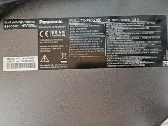 Plazma TV Panasonic 50" (127 cm) – TX-P50G20E – Málo hraná - 6
