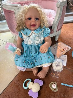 Realistická Reborm panenka s opravdovými vlásky - 6