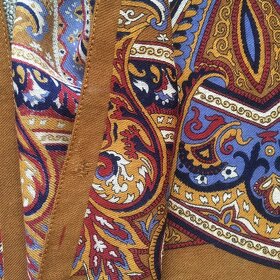 Vlněný šátek s paisley vzorem - nový - 6