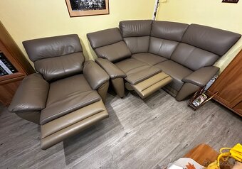 Kožená sedací souprava + křeslo - 6