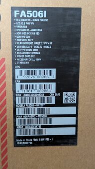 Nový ASUS TUF Gaming A15 15.6" R5 16GB 512GB GTX 1650Ti W11 - 6