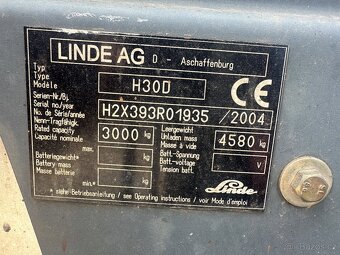Vysokozdvižný vozík čelní Linde H300 - 6