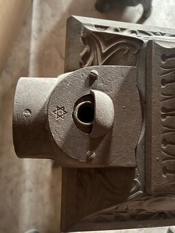 Starožitná secesní litinová kamna PATENT METEOR - REZERVACE - 6