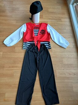Karnevalový kostým PIRÁT vel.134-140 - 6