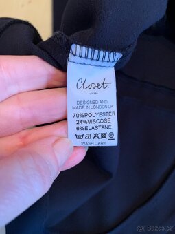 černé šaty zn. Closet - vel. 38 - 6
