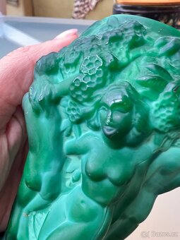 Malachitová váza, malé vinobraní - 6