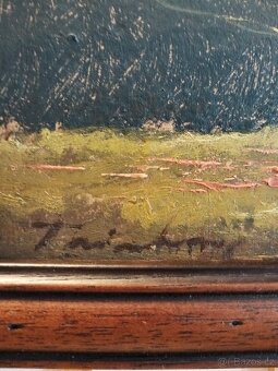 obraz HORSKÁ LOUKA, olej, sign. Trinkmoc - 6