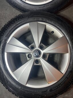 ALU Kola ŠKODA 5x112 R16 VELORUM Zimní Pneu 205/55/16 - 6