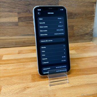 IPhone 11 64GB, bílý, 100% baterie (rok záruka) - 6