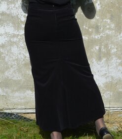 Černá dlouhá manšetrová sukně Hammer vel 40 - 6