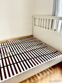 Bílý rám postele, 160x200 cm HEMNES IKEA - 6