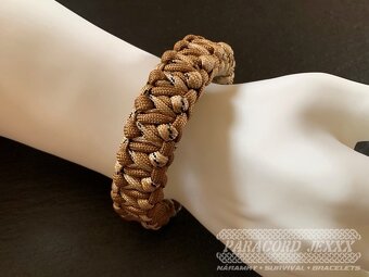 Paracord náramek (20,5 cm) Desert Camo - Brown - 6