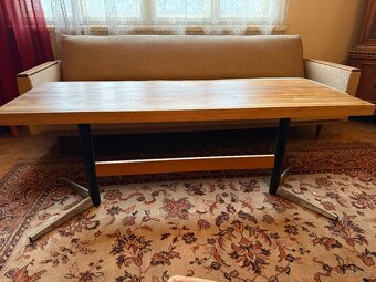 Stará sedací souprava - pohovka a 2 křesla a stůl - 6