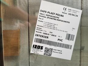 Plastová okna nová, trojsklo, Rehau, Dafeplast - 6