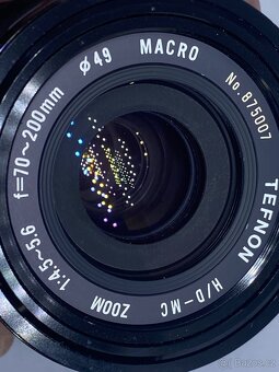 Prodám objektiv Tefnon H/D MC 70-200mm f/4,5-5,6 Macro – M42 - 6