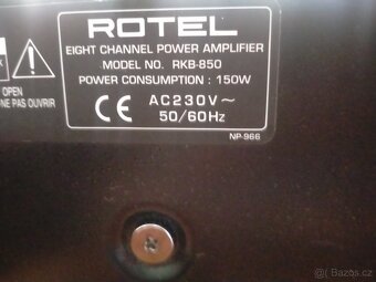 Koncovy zesilovac Rotel RKB-850 Audio Video Hifi - 6