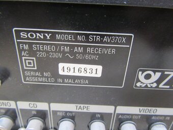 Nabízím receiver Sony. Plně funkční. Bez dálkového ovladače. - 6
