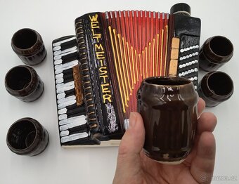 Krásná dárková Keramická harmonika na nápoje 2,7 litru, 20cm - 6