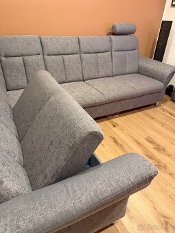 Sedací souprava s křeslem a taburetem - 6