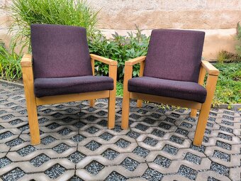 Retro dřevěná křesla Tatra Pravenec - 70. léta - 6