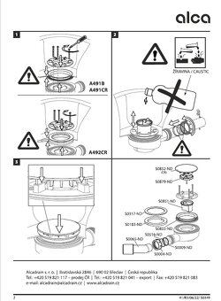 Vaničkový sifon Roth 90 mm snížený - nový - 6