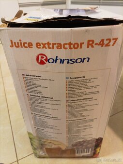 Odšťavňovače Rohnson R 427 jako nový málo používaný - 6