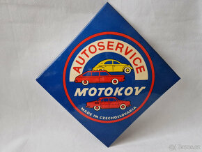 Originální reklamní cedule Motokov autoservice opravna aut - 6