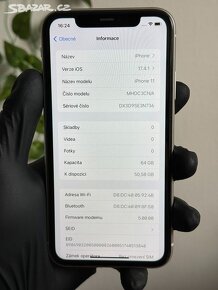 iPhone 11 64GB bílý - 100% baterie - 6