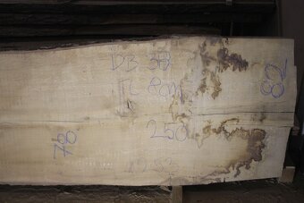 Sušené dubové fošny tl. 80mm - 6