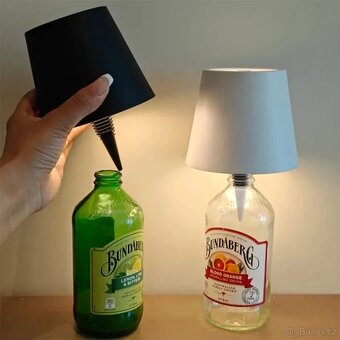 Designová lampa z lahve – originální světlo do bytu - 6