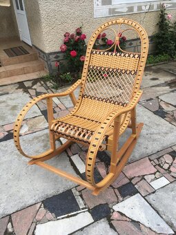 Houpací proutěné křeslo - 6